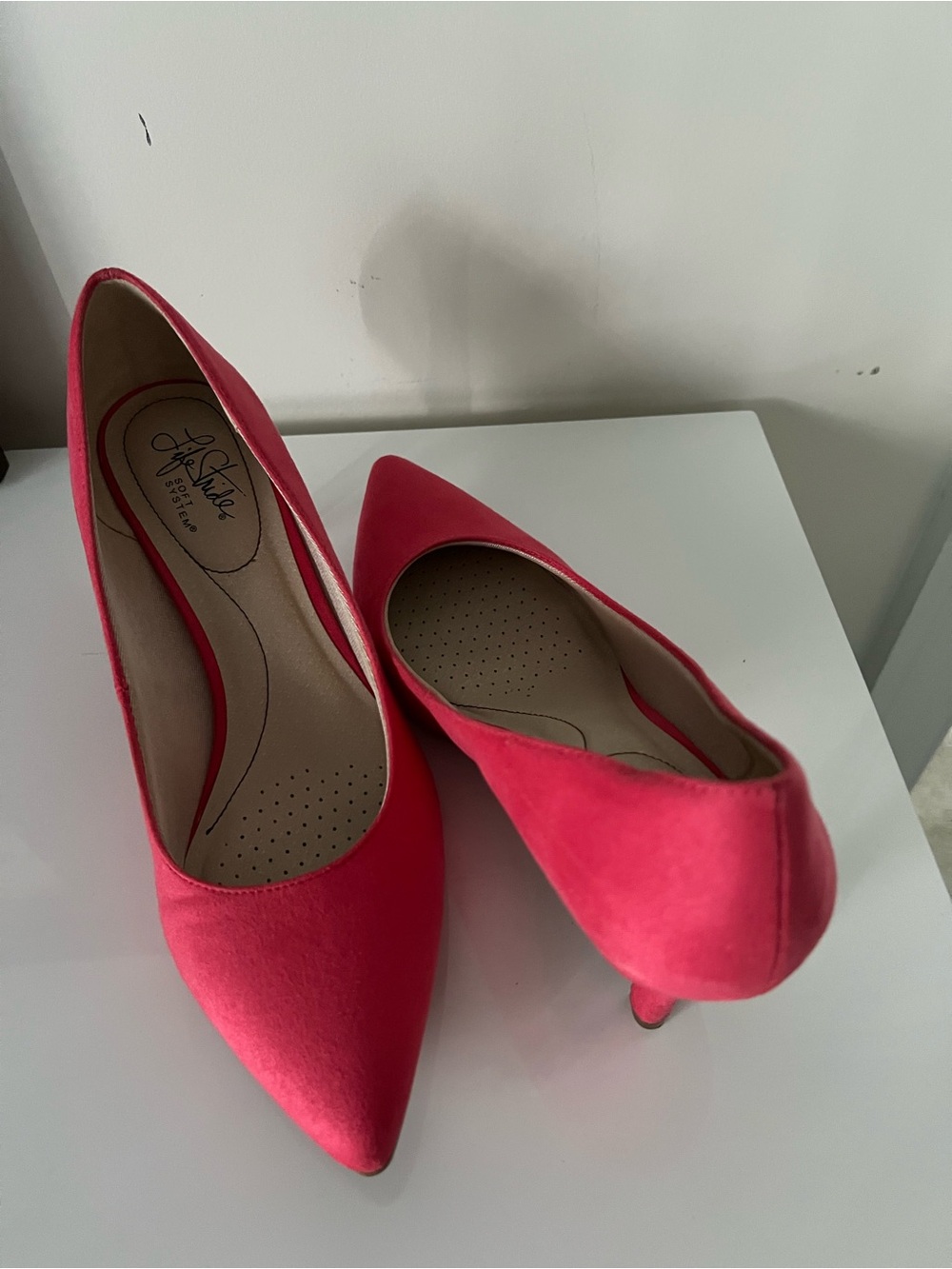 Life Stride Coral Pointed Toe Pumps - Picture 2 of 4